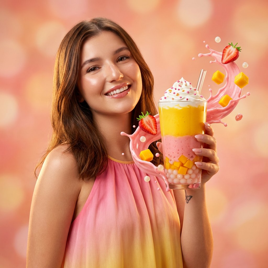 Mango Strawberry Smoothie Commercial