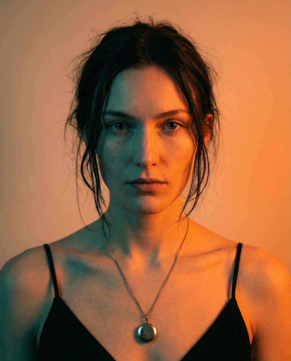 Cinematic LED Portrait Raw Beauty