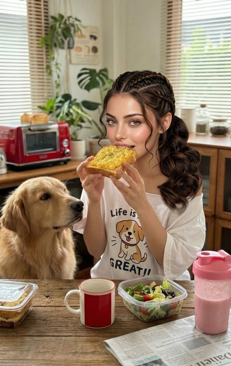 Cozy Morning Bite of Golden Toast