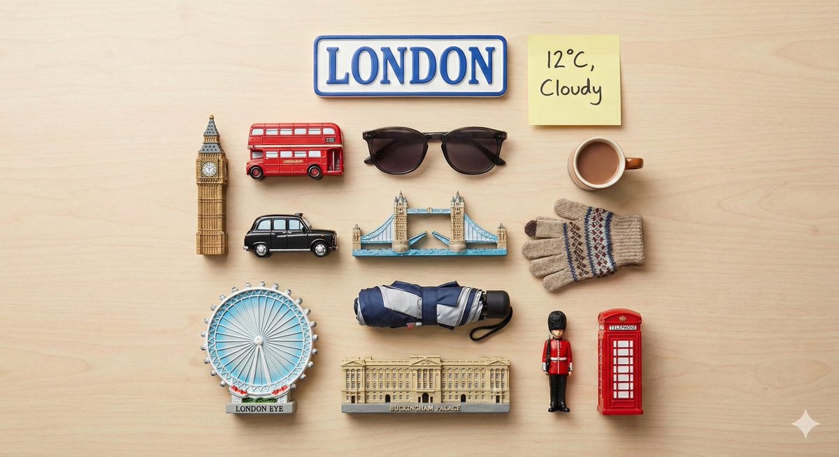 City Magnet Flatlay Photography