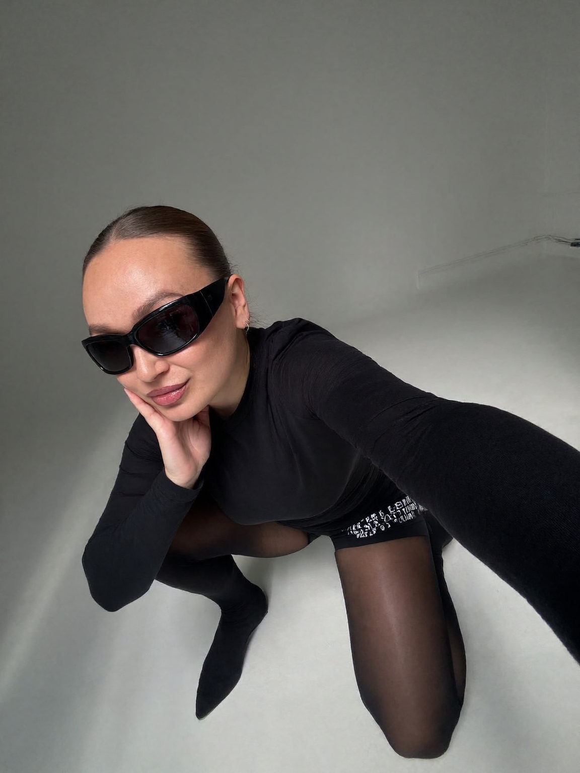 Sleek Noir Fashion Portrait