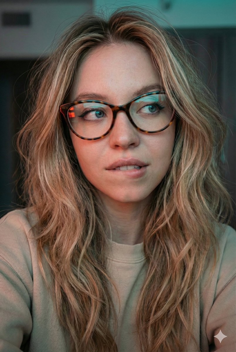 Cinematic Girl Selfie Portrait