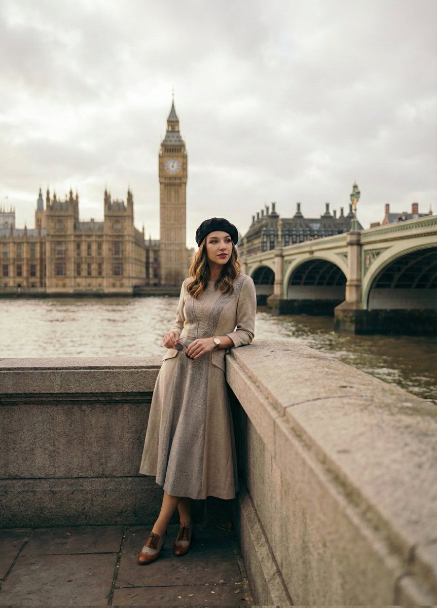Cinematic Portrait by the Thames