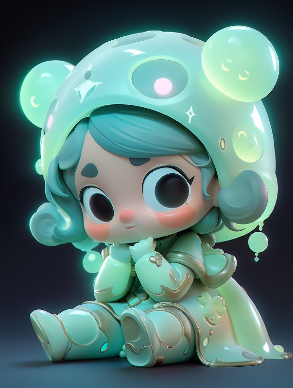 Cute Girl in Holographic Pajamas Pop Mart Blind Box
