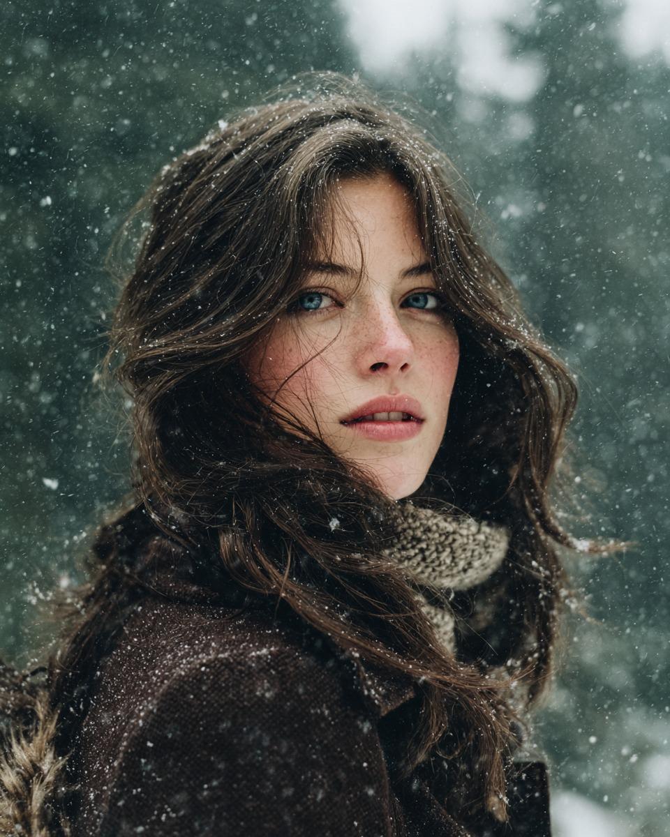 Winter Forest Gaze Portrait