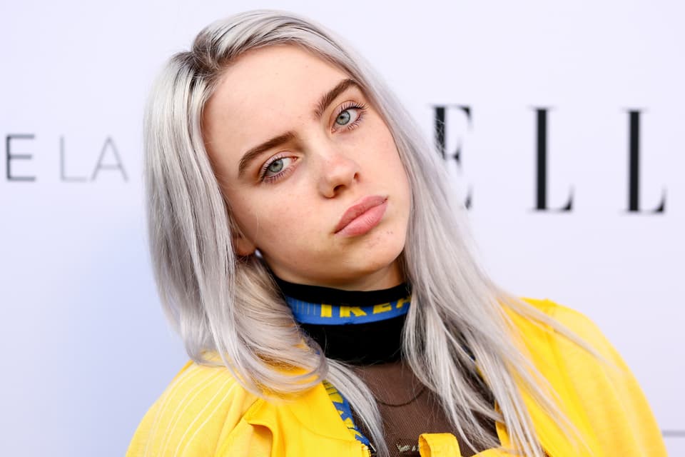 Billie Eilish Silver Hair Red Carpet