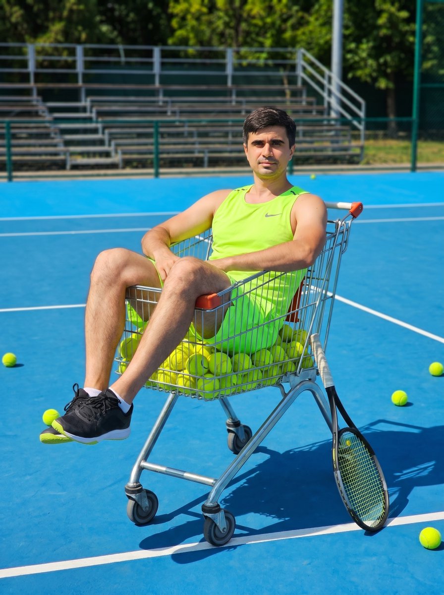 Tennis Cart Fashion Shoot