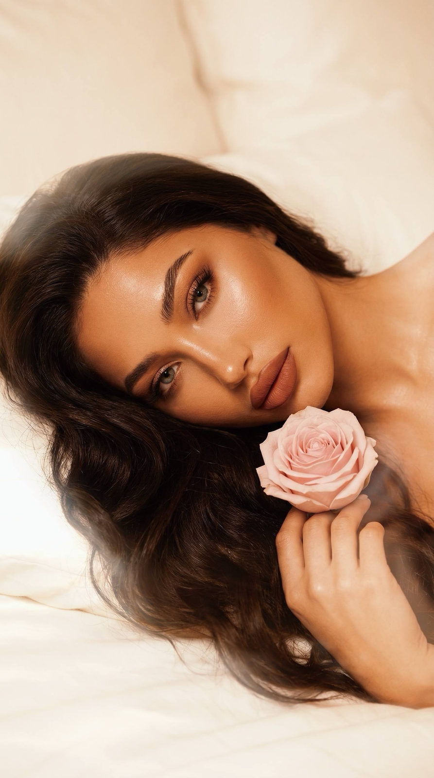 Rose on Silk Pillow