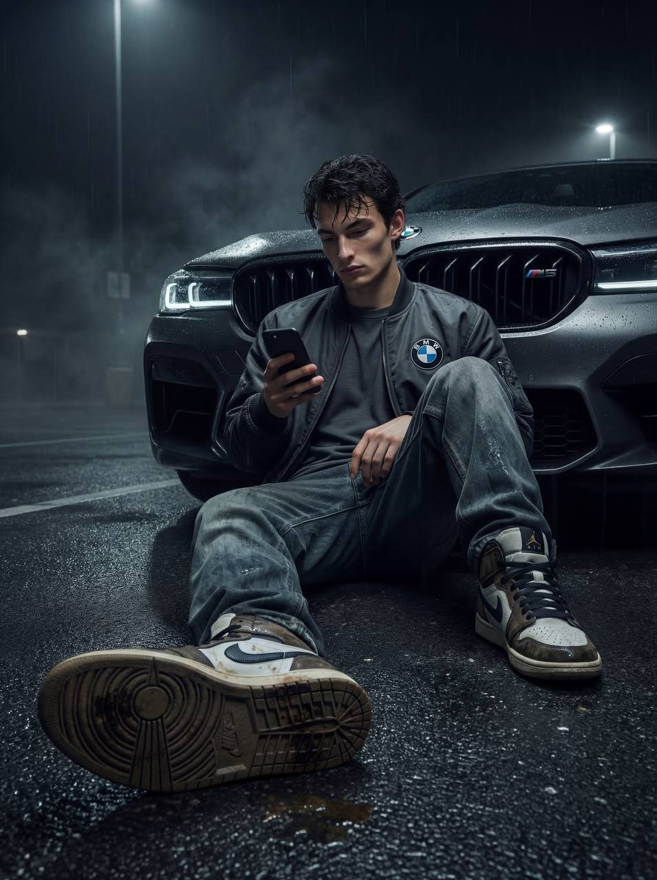 Night Street Racer Portrait