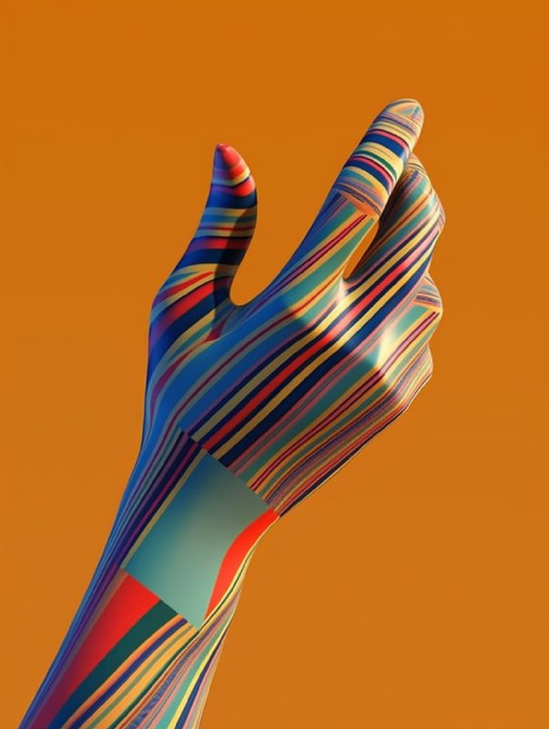 Computer Generated Arm Op Art Surrealism Visual Effects