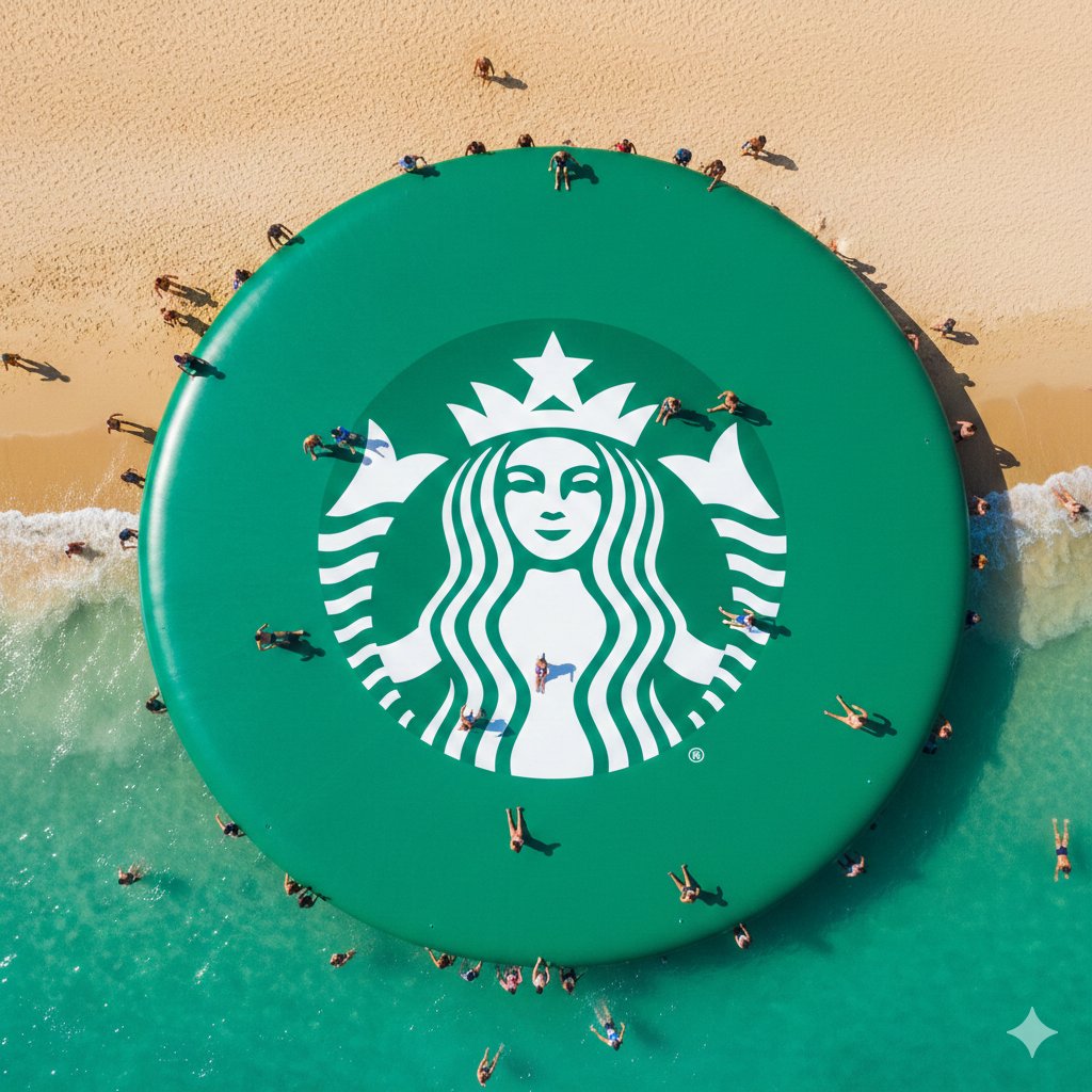 Giant WhatsApp Inflatable Logo on Tropical Beach