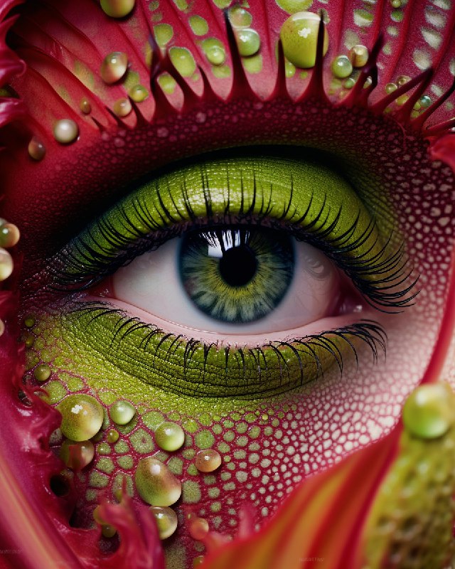 Woman Orchid Carnivorous Plant Hybrid Jungle Portrait
