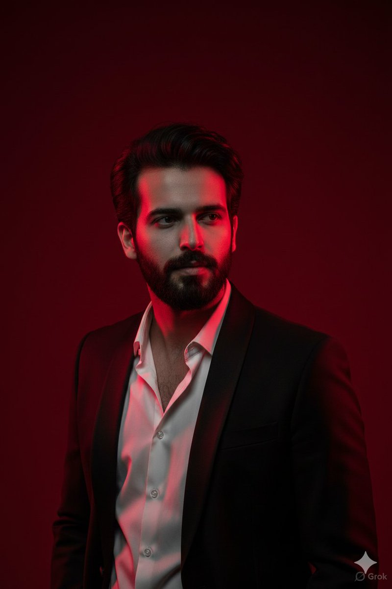Red Light Cinematic Male Portrait
