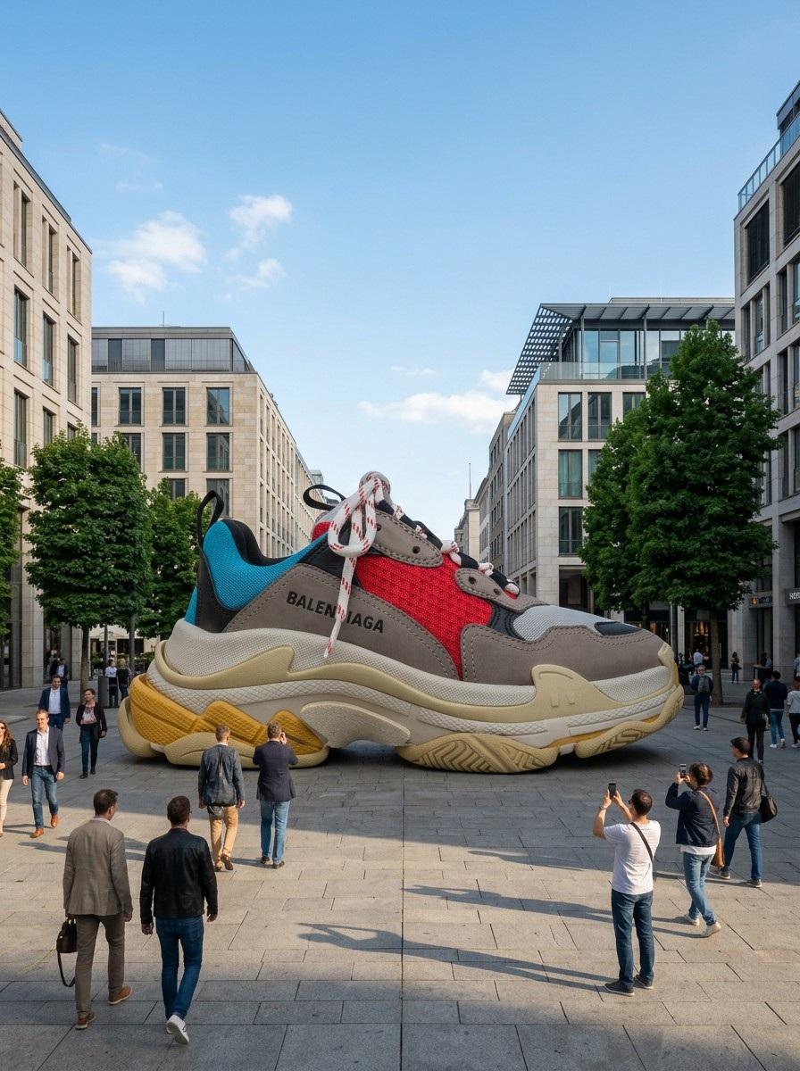 Giant Product Street Art Installation