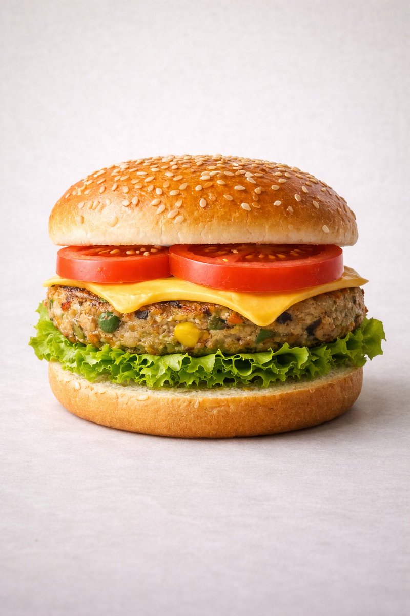 Veggie Burger Exploded View