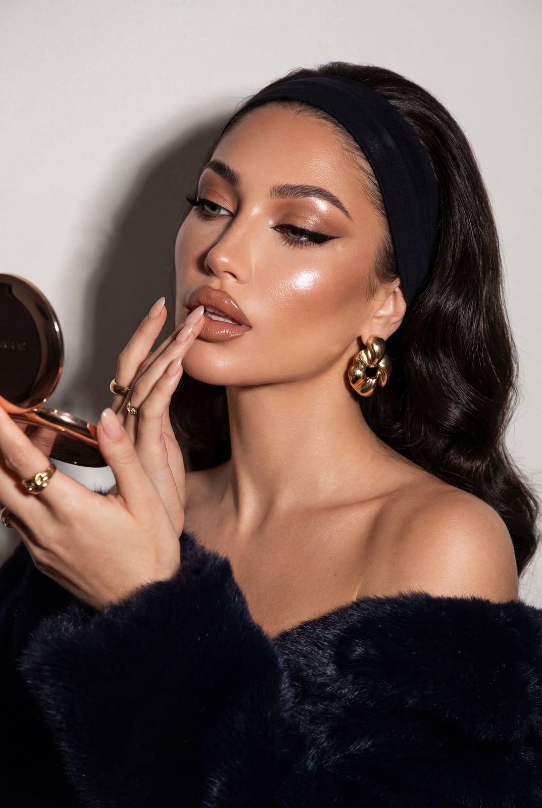 Vintage Glamour Beauty Editorial Portrait