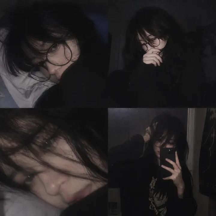 Dark Aesthetic Bedroom Photo Collage