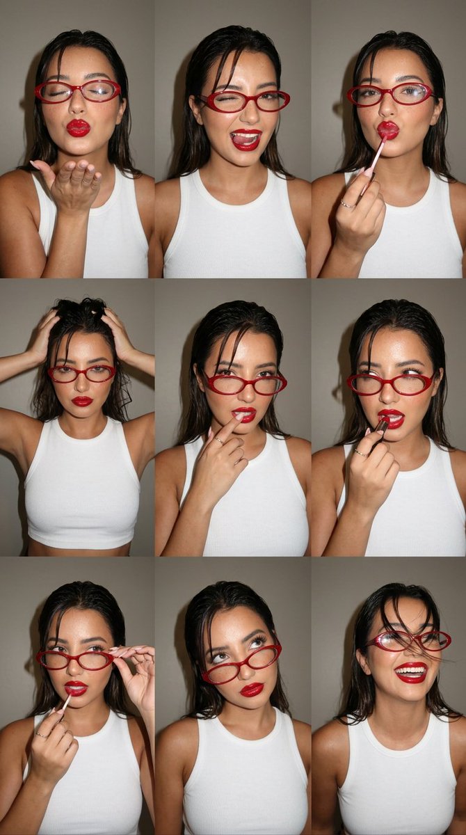 Candid Nine-Grid Beauty Photo Wall