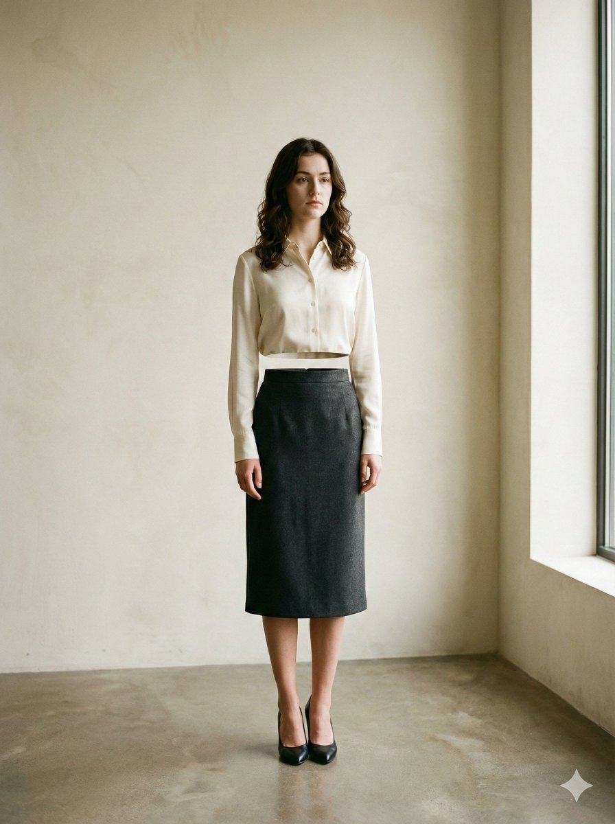 Elegant Woman Floating Bisected