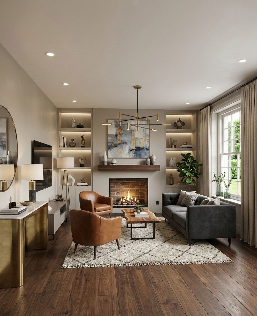 Cinematic Living Room Renovation Timelapse