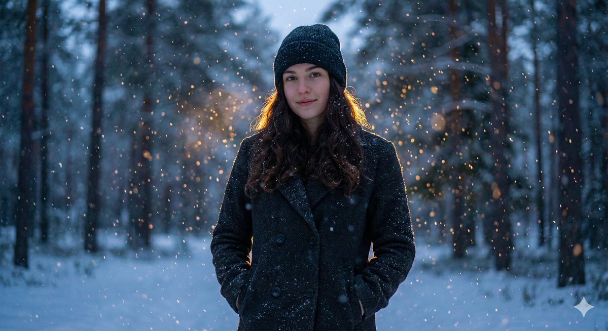 Cinematic Winter Portrait