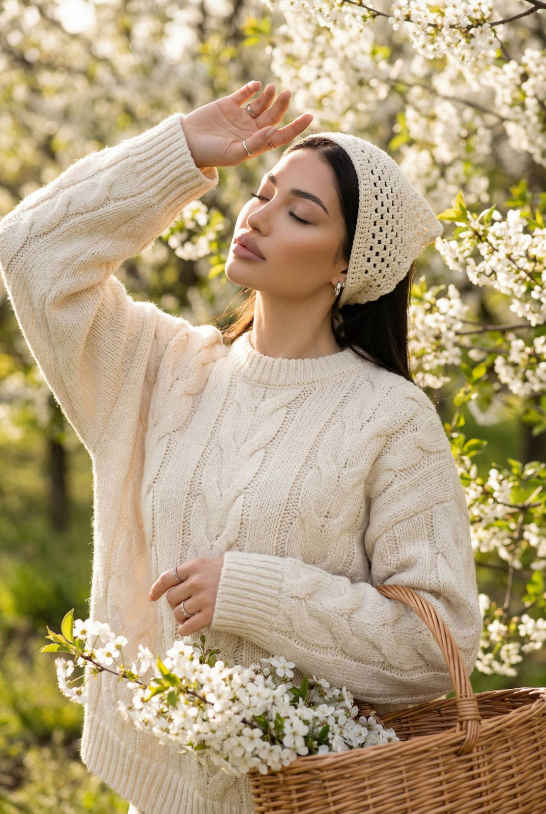 Dreamy Spring Orchard Portrait