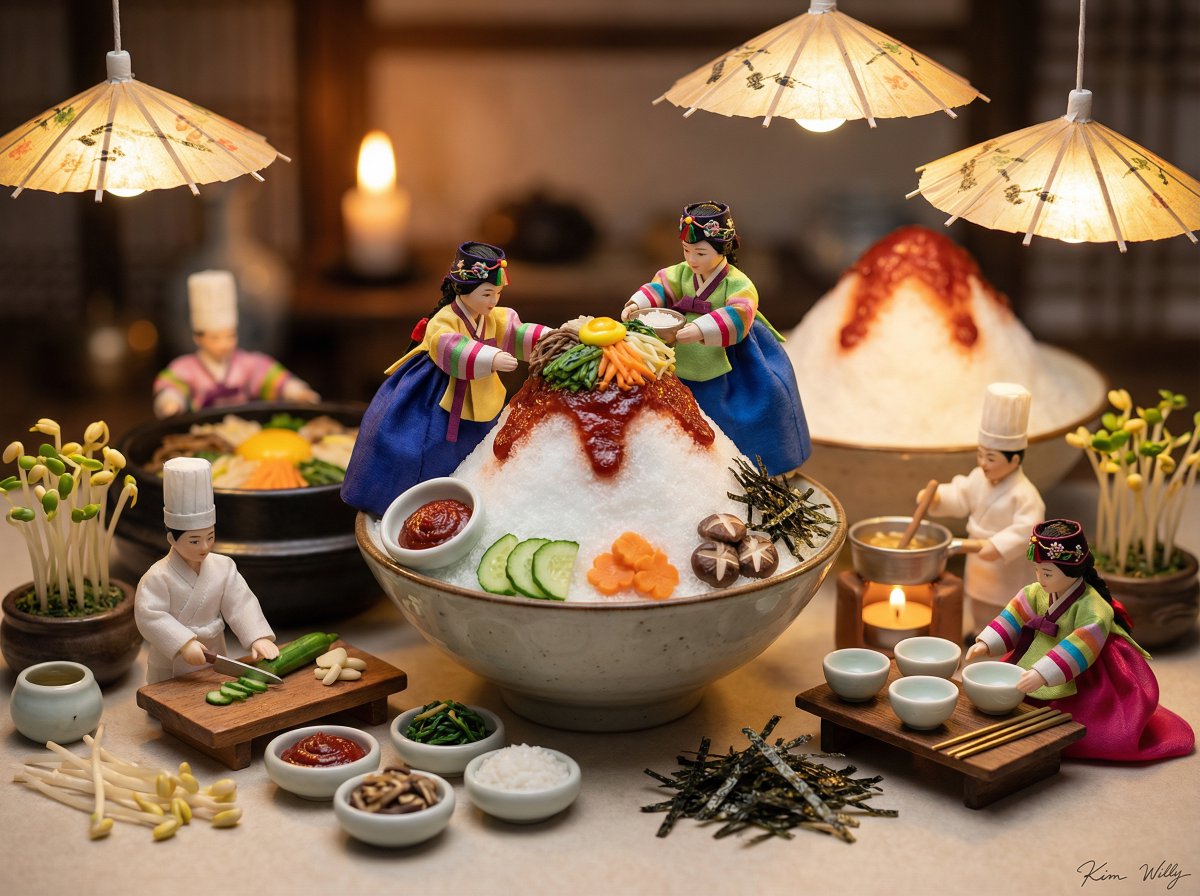 Tiny Joseon Chefs Bibimbap Diorama