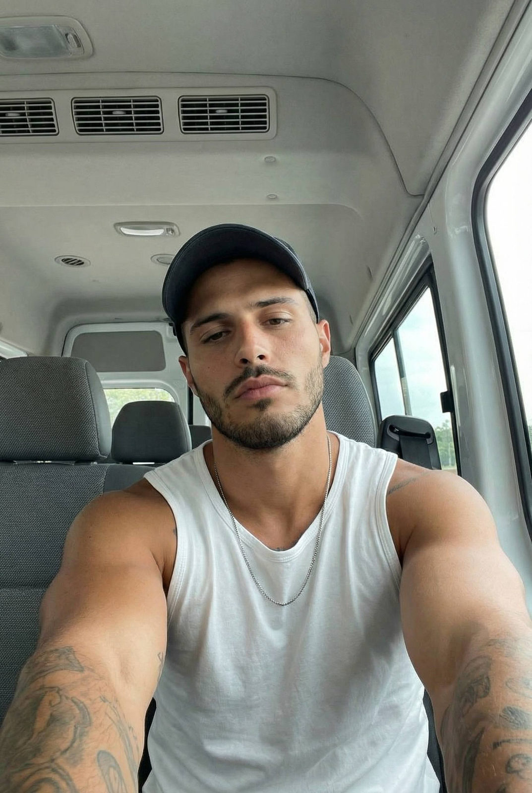 Van Selfie Rugged Guy
