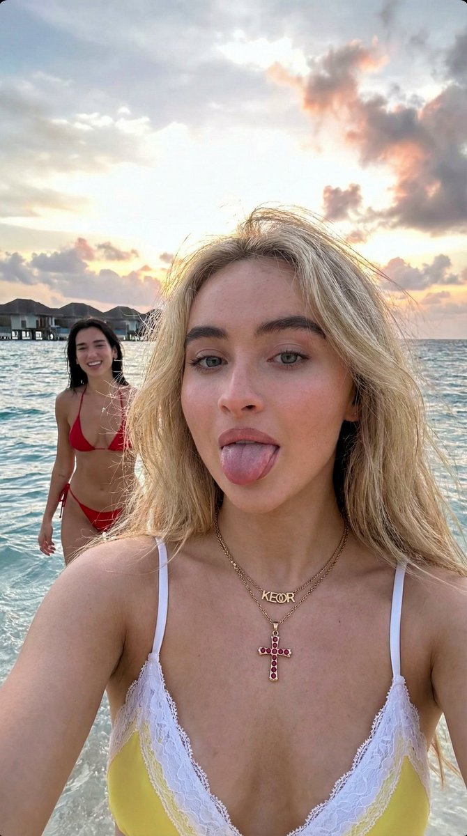 Beach Selfie with Dua Lipa