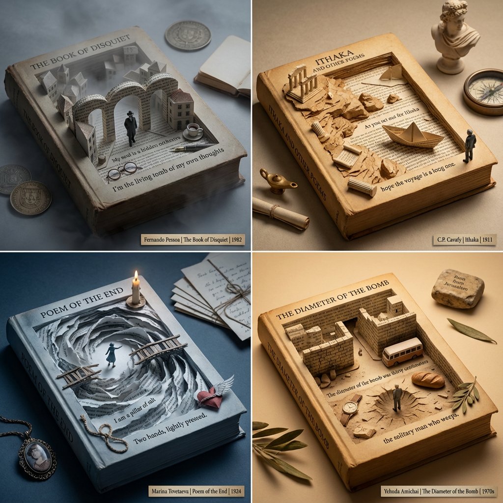 Eliot Paper Sculpture Poetry Art