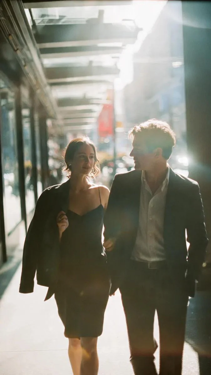 Cinematic Urban Couple Film Portrait