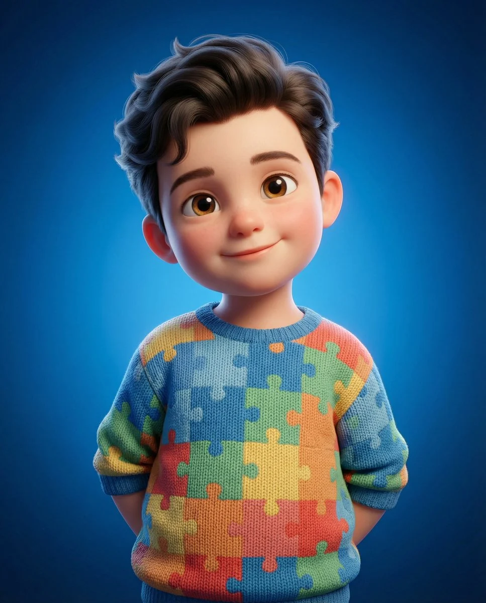 Cute Round Character 3D Render