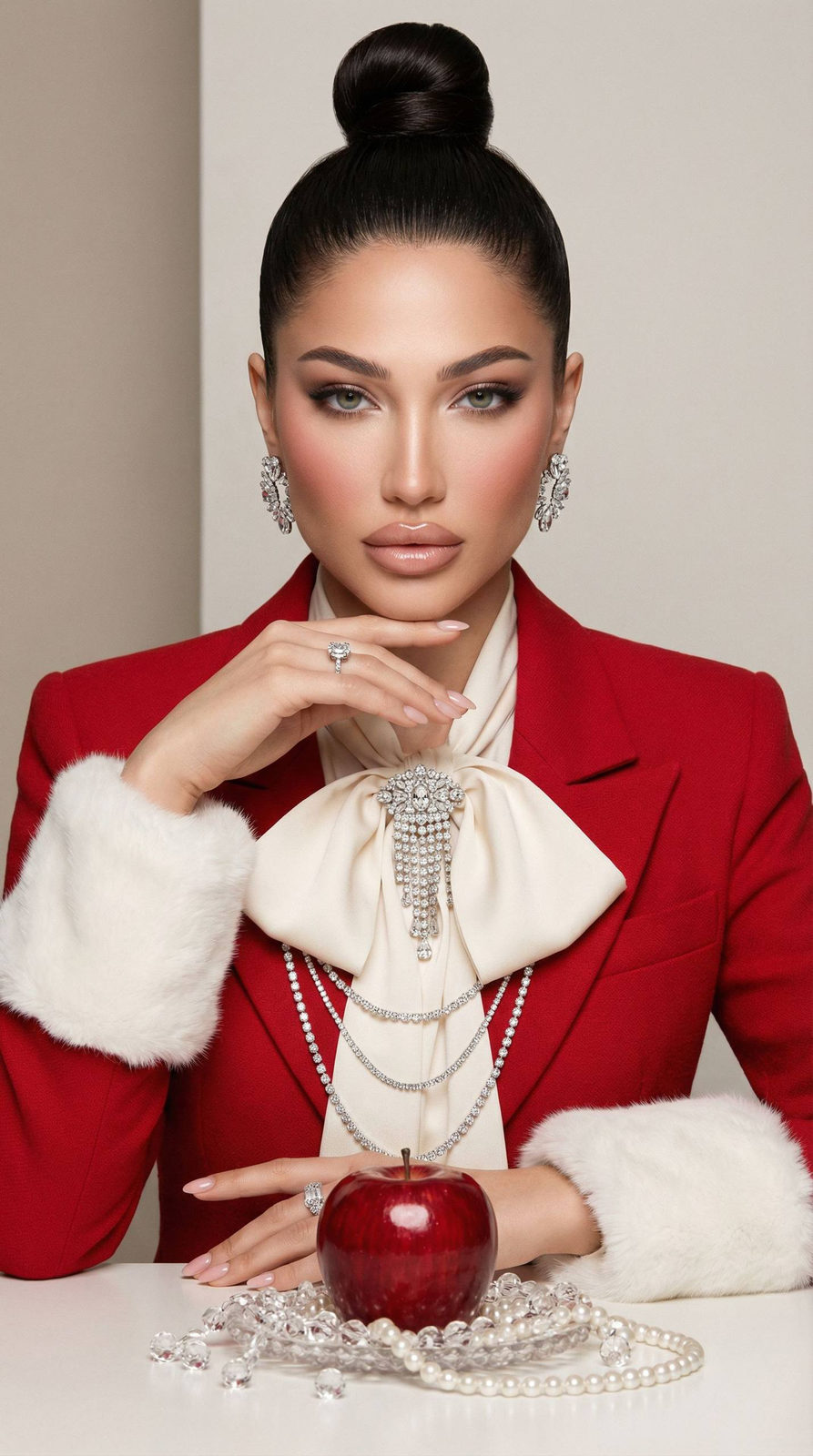 Luxury Holiday Fashion Editorial Portrait