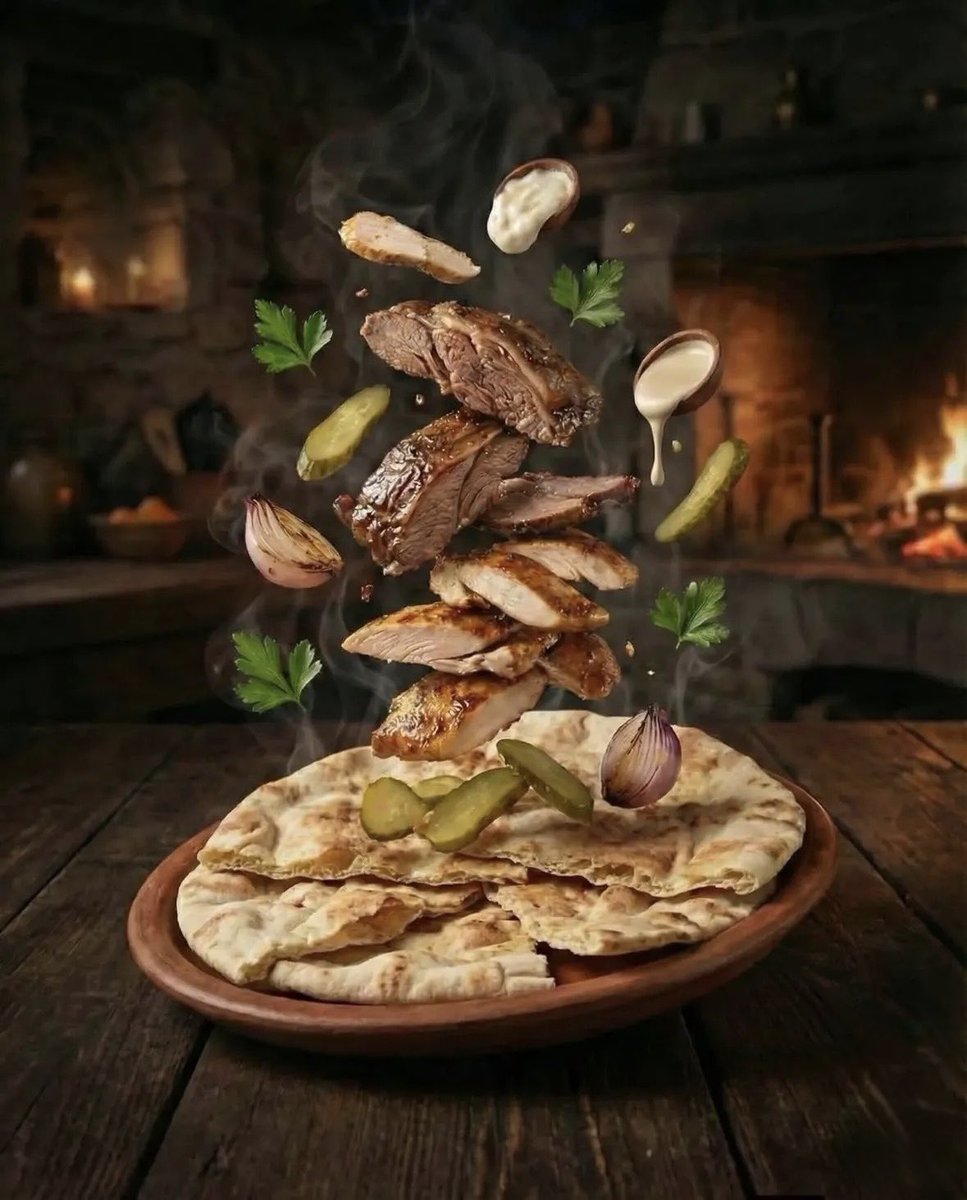 Floating Deconstructed Middle Eastern Feast
