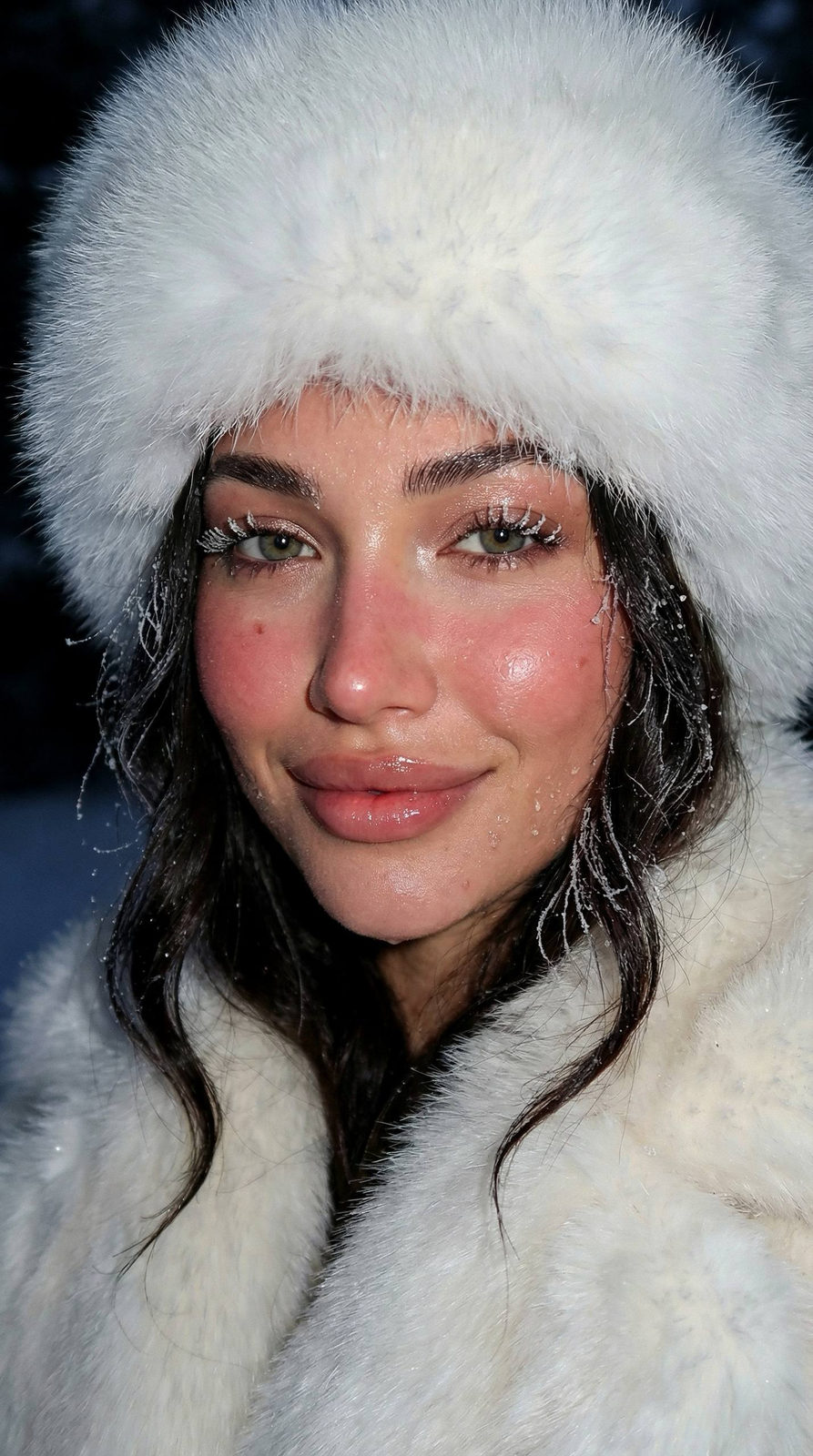 Frost Beauty Flash Portrait
