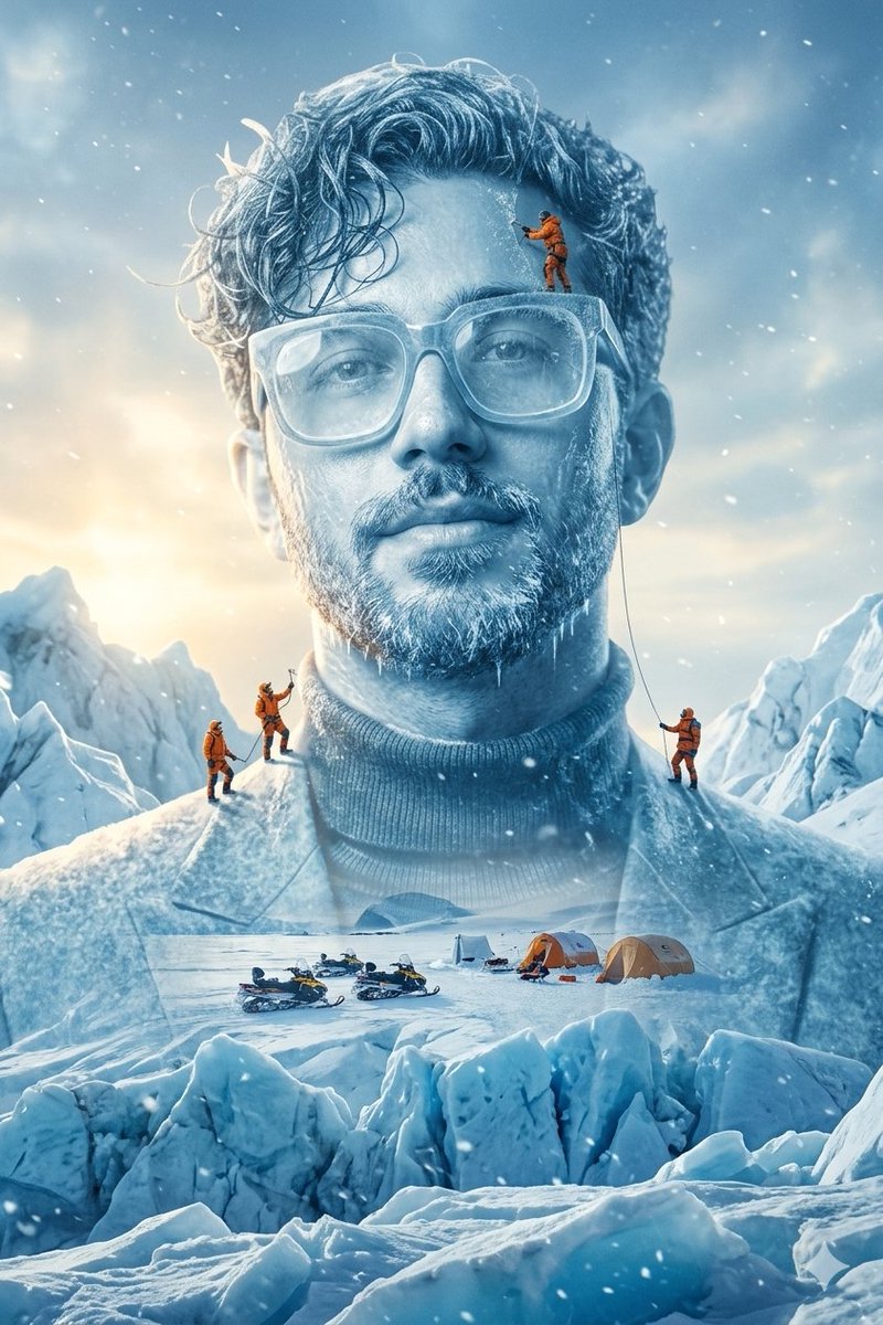Colossal Ice Sculpture Arctic Expedition