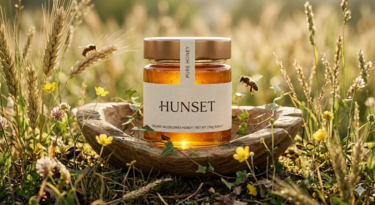 Cinematic Honey Luxury Product Shot