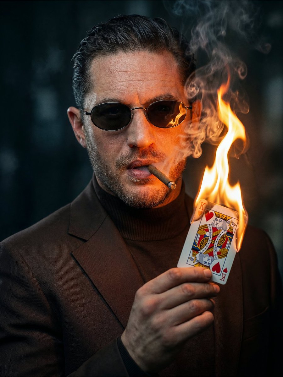 Burning King Noir Portrait
