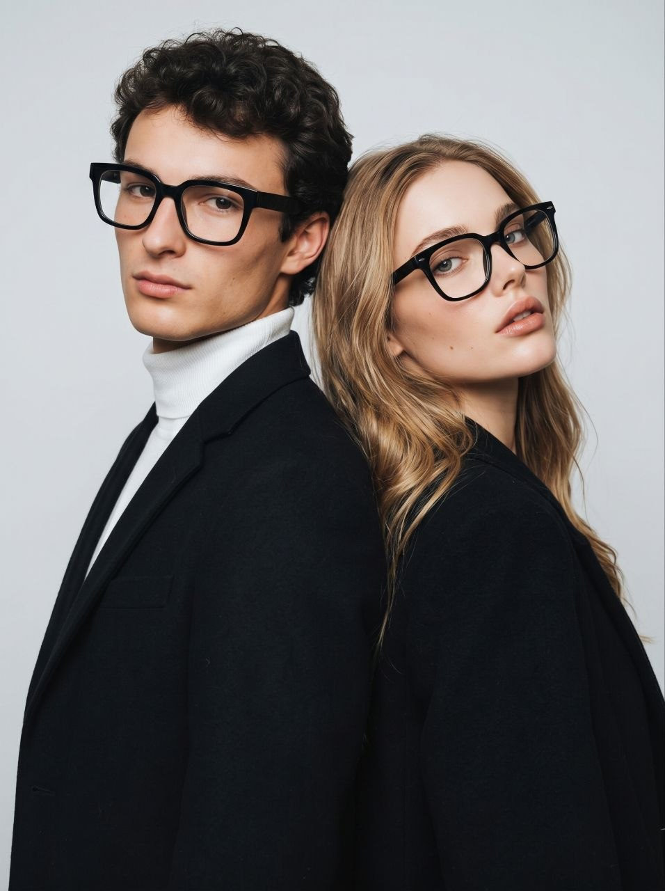 Minimalist Studio Couple Portrait