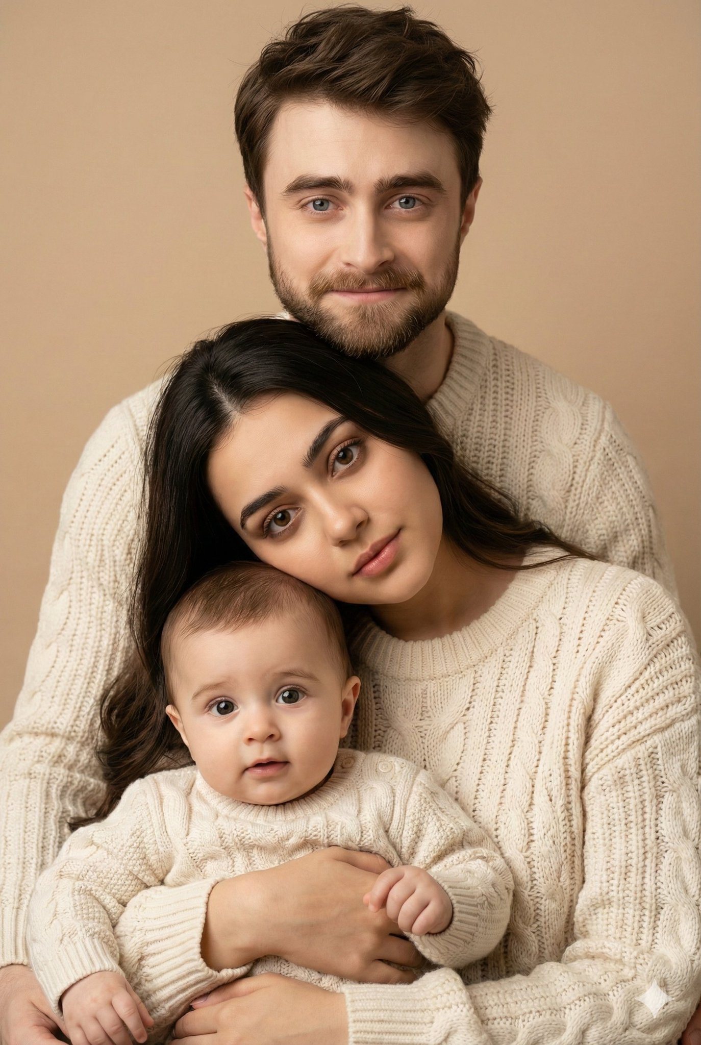 Cozy Family Studio Portrait