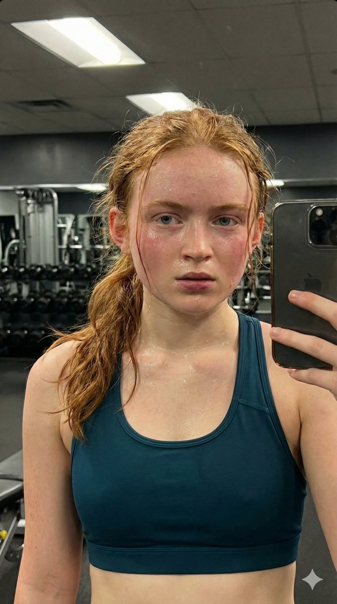 Post-Workout Gym Sweat Selfie