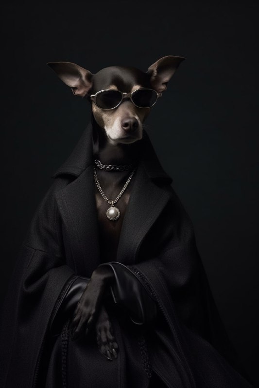 Balenciaga Dog Edgy High Fashion Photography