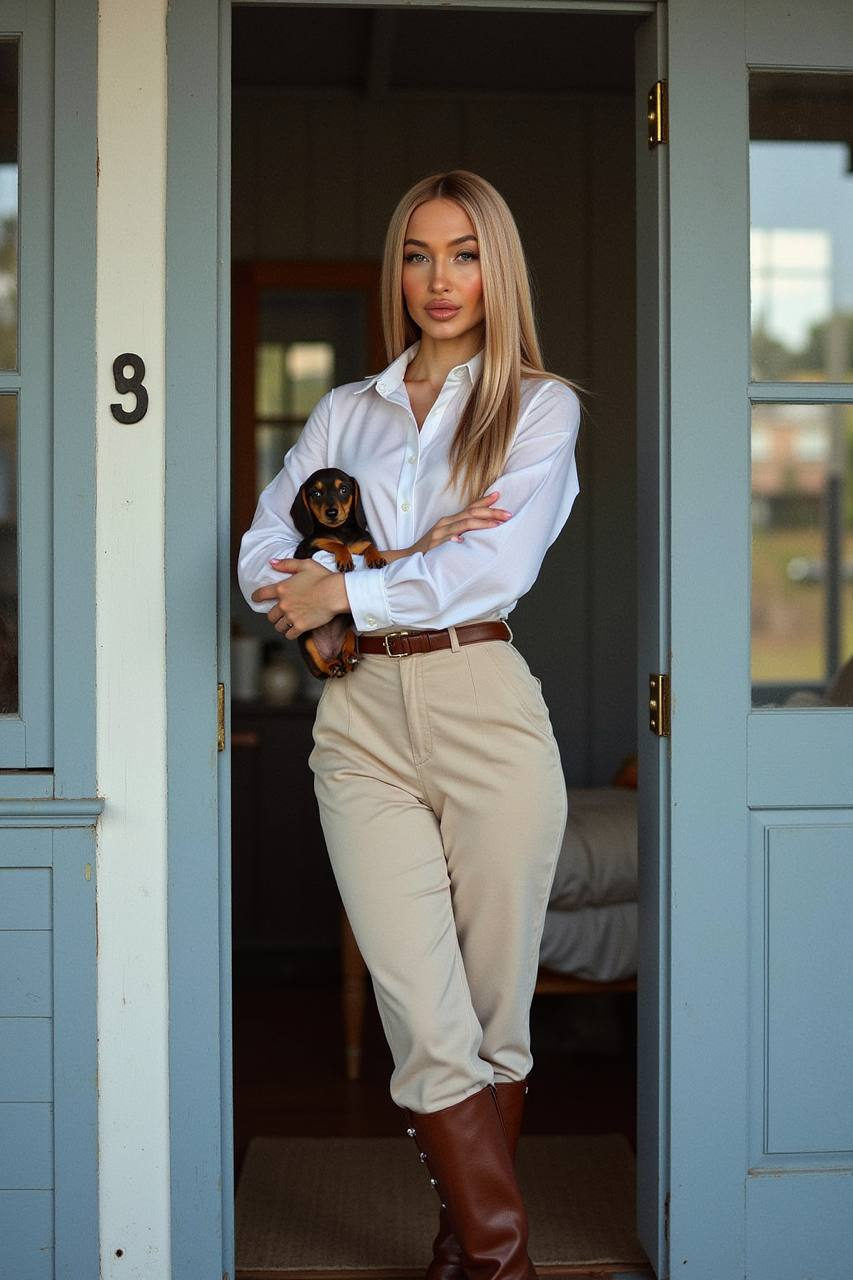 Countryside Fashion Editorial Portrait