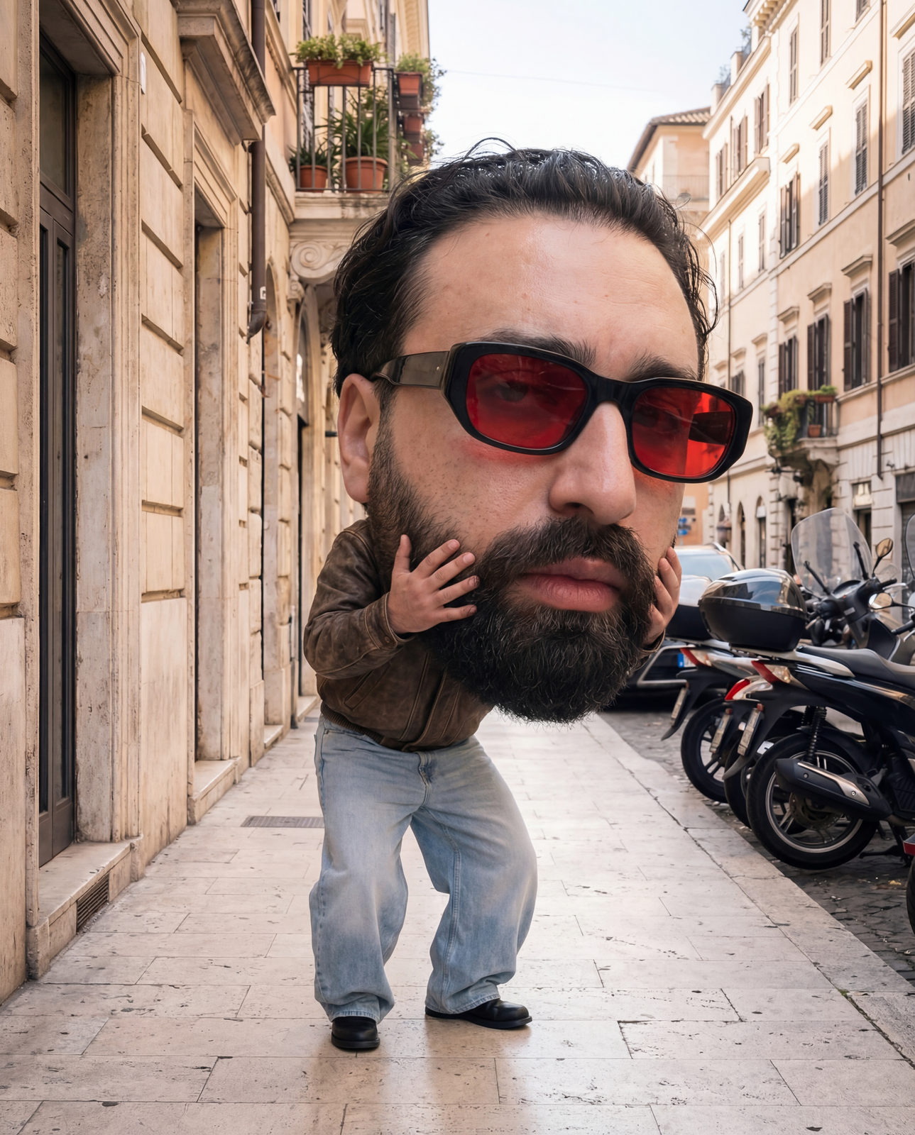 Giant Head Surreal Roman Portrait