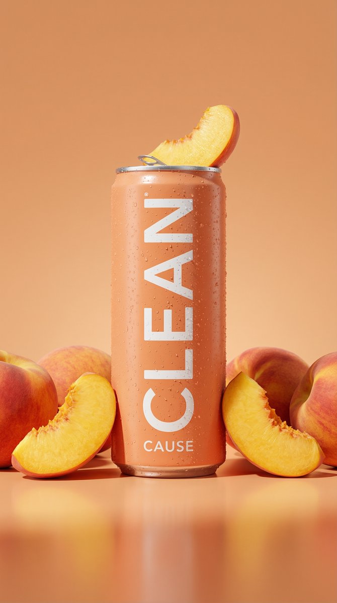 Peach Beverage Commercial Hero Shot