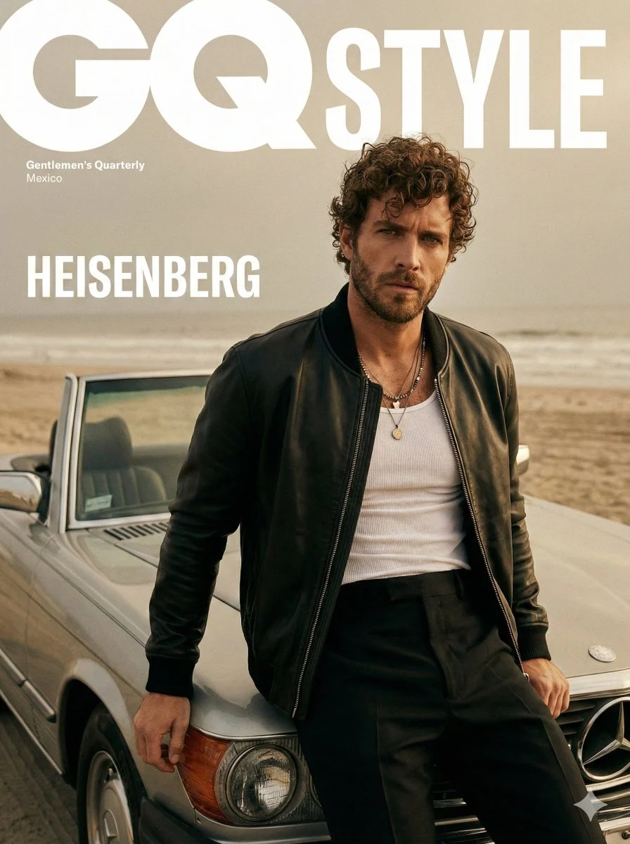 GQ Beach Fashion Editorial Portrait