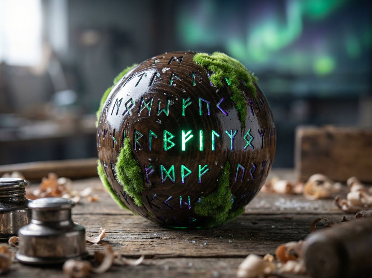 Glowing Nordic Rune Lantern Toy