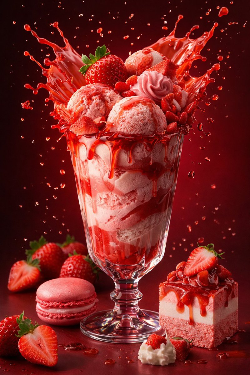Strawberry Sundae Luxury Ad