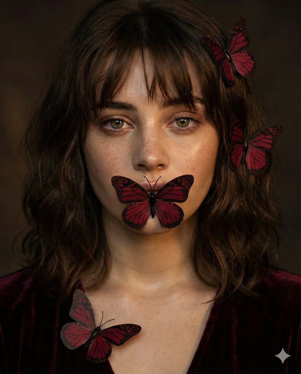 Butterfly Whisper Portrait