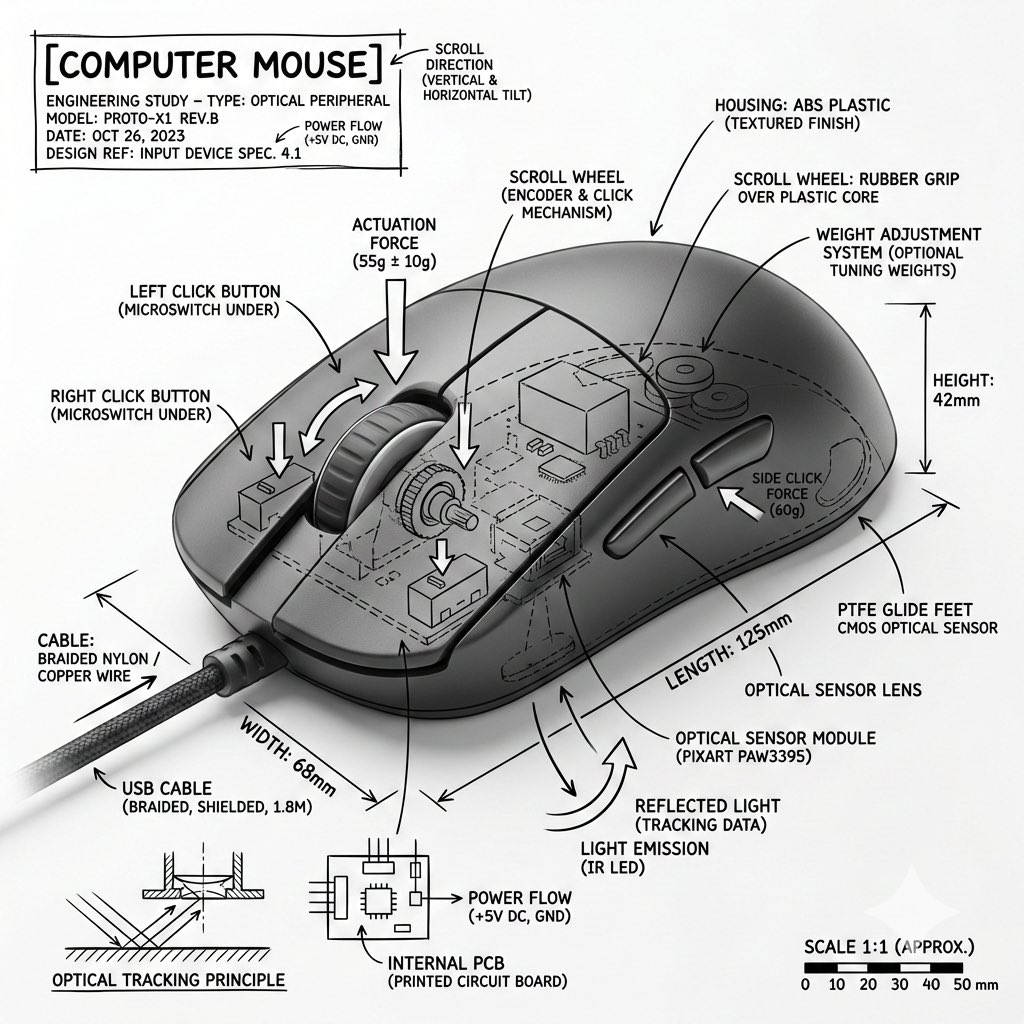 Minimalist Technical Infographic